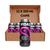 VIDAS Boost Energy Drink 12 x 250 ml can - Natural Energy Drink